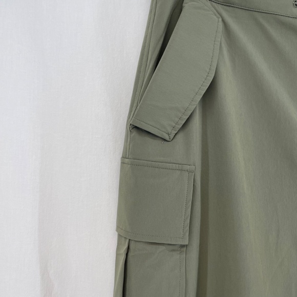 Ardene Maxi Skirt Women Large Army Green Lightweight Adjustable - Picture 13 of 15
